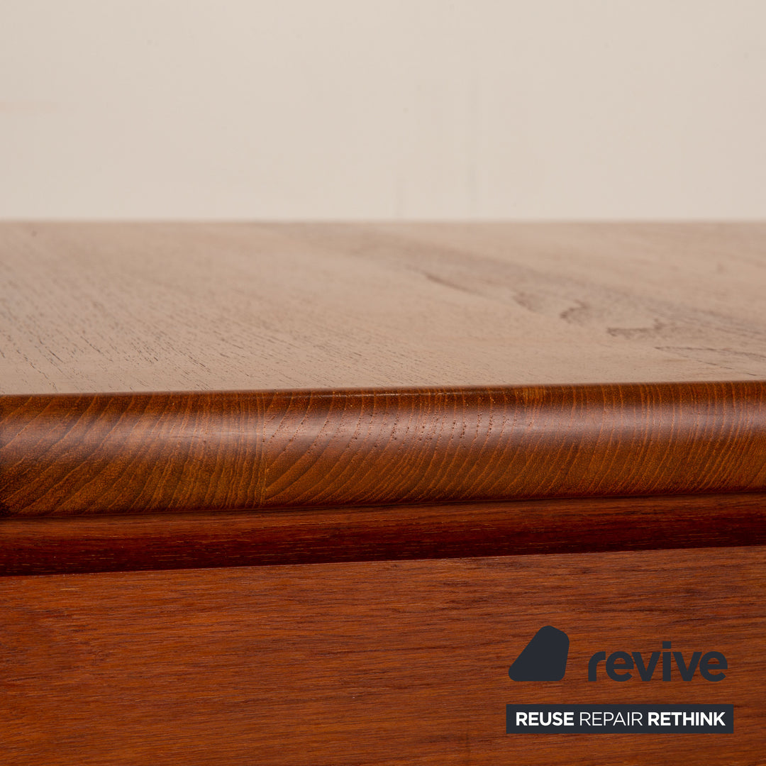 Glostrup Teak Holz Esstisch Braun Danish Design Niels Bach Ausziehbar Vintage 126-209 x 90 cm