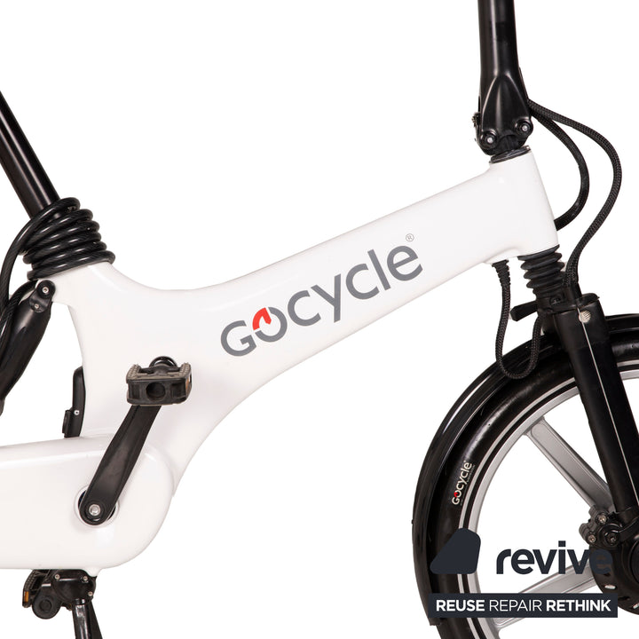 Gocycle Metal Bike White Folding Bike RH 36 Electric Bike 2005