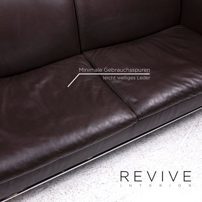 de Sede DS 4 Leder Sofa Braun Zweisitzer Couch #9698