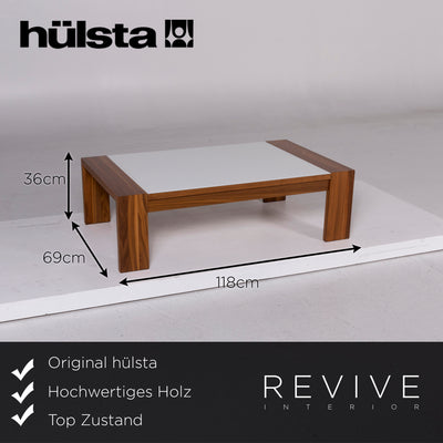 hülsta Holz Glaz Couchtisch Braun Tisch #11088