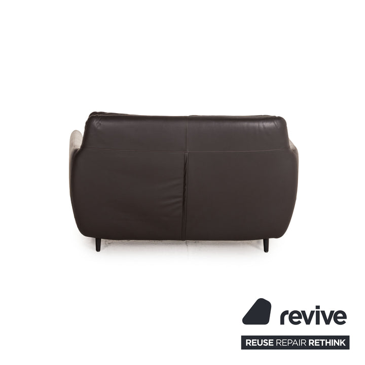 Habitat Ella Leder Sofa Braun Zweisitzer Couch
