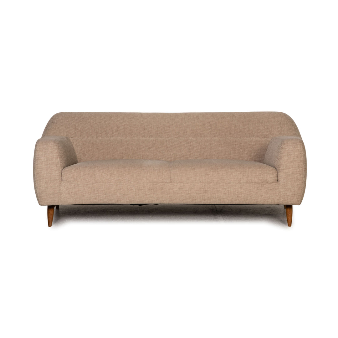 Habitat Stoff Sofa Beige Zweisitzer Couch