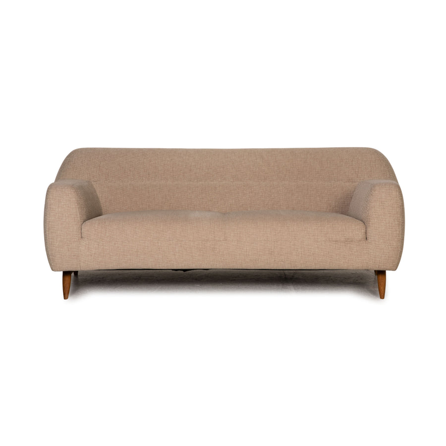 Habitat Stoff Sofa Beige Zweisitzer Couch