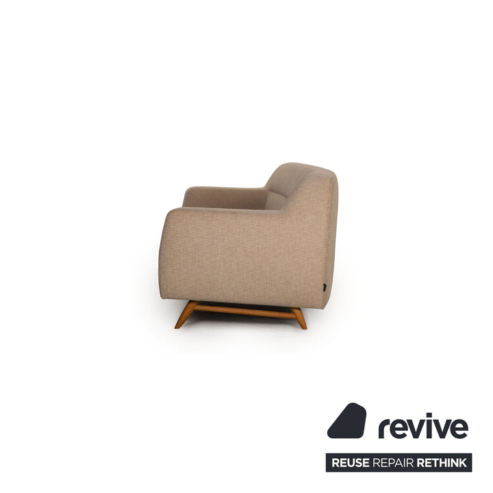 Habitat Stoff Sofa Beige Zweisitzer Couch