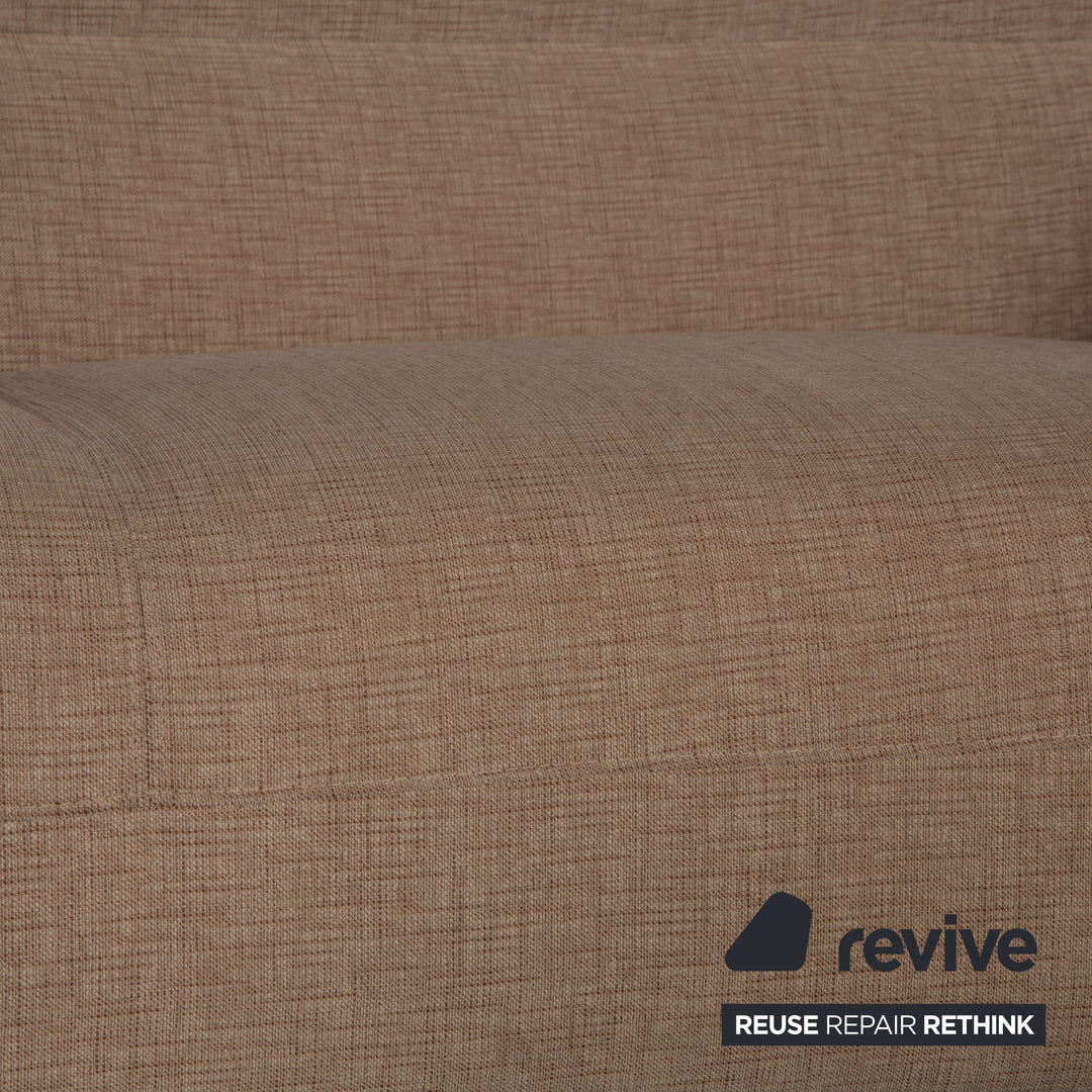 Habitat Stoff Sofa Beige Zweisitzer Couch