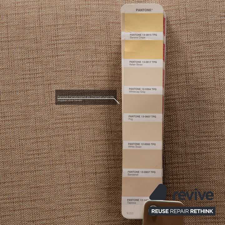 Habitat Stoff Sofa Beige Zweisitzer Couch