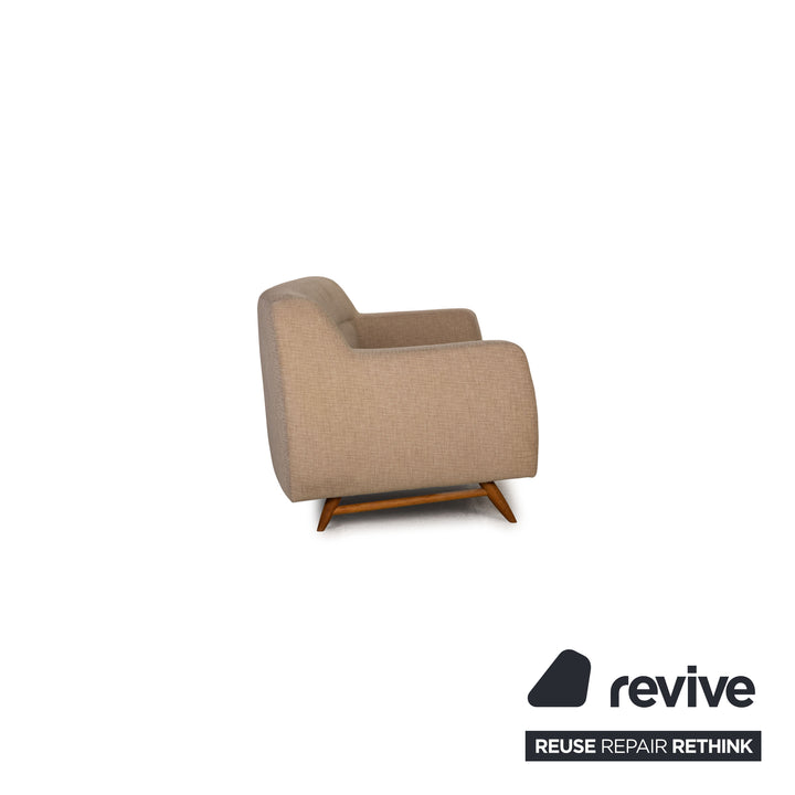 Habitat Stoff Sofa Beige Zweisitzer Couch