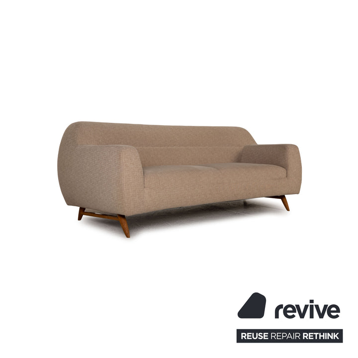 Habitat Stoff Sofa Beige Zweisitzer Couch