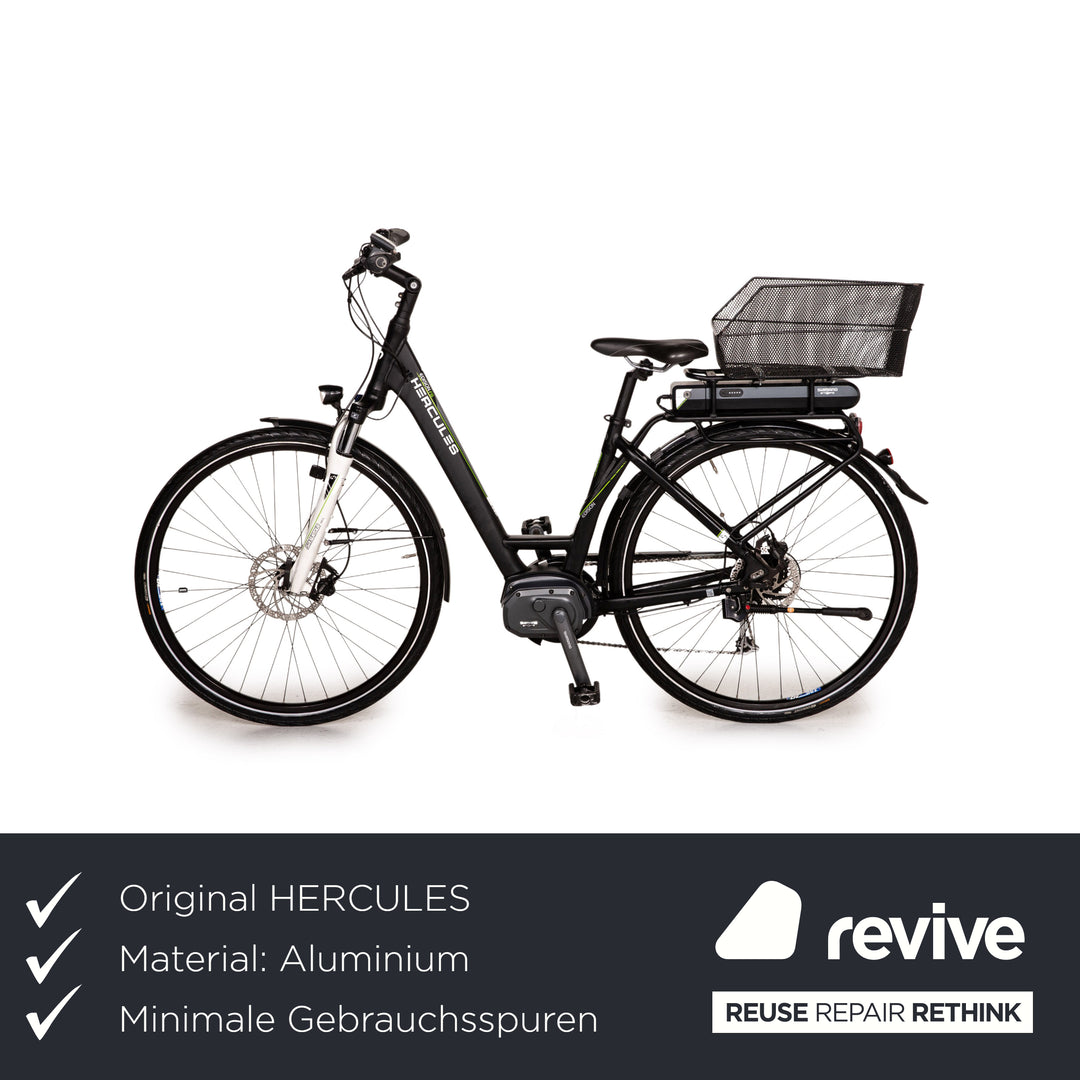 hercules e bike trekking HERCULES E-Trekking Bike EDISON F8 2015 Schwarz Aluminium - 2. Hand