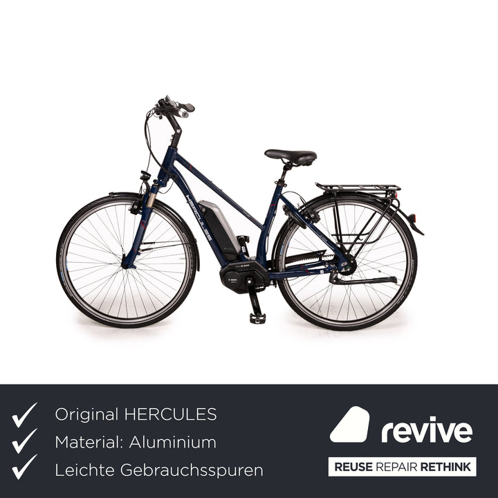 Hercules FUTURA R8 GATES 500 2016 E-City Bike RH 50cm 28" Blue Bicycle