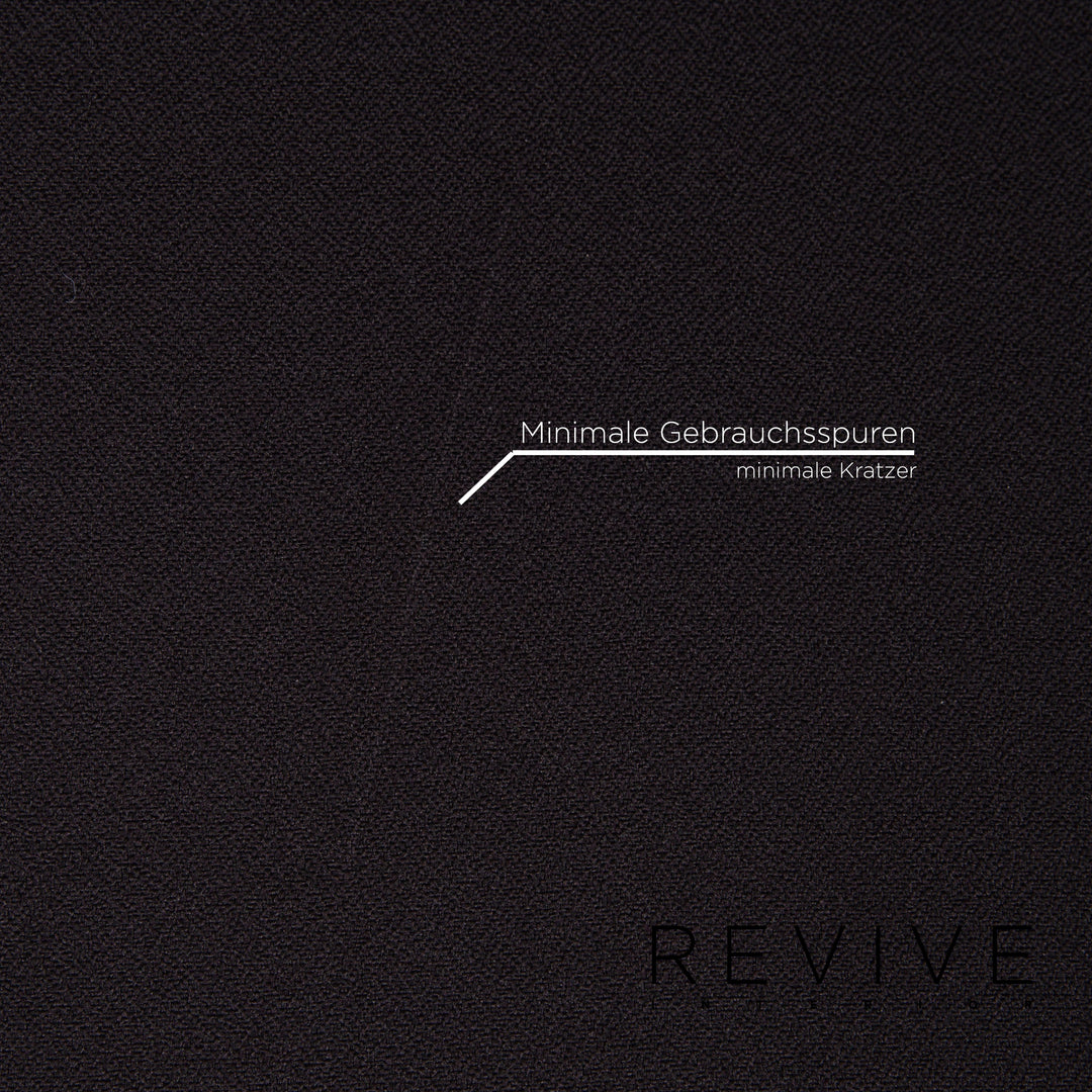 Herman Miller Love Seat Fabric Sofa Black Two Seater Feature Modular Couch #15296