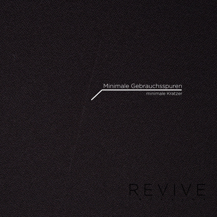 Herman Miller Love Seat Fabric Sofa Black Two Seater Feature Modular Couch #15296