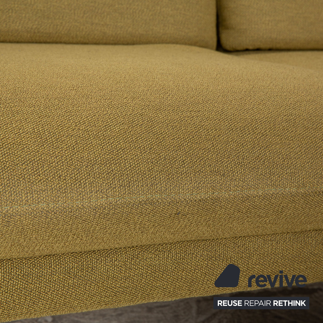 Himolla 1808 fabric corner sofa green chaise longue right manual function