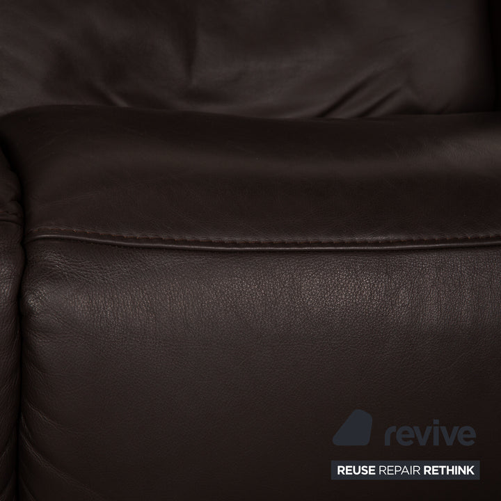 Himolla 4562 Leder Zweisitzer Braun Sofa Couch Cumuly Funktion