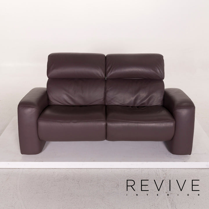 Himolla 4960 leather sofa purple two-seater incl. electr. Feature #12388