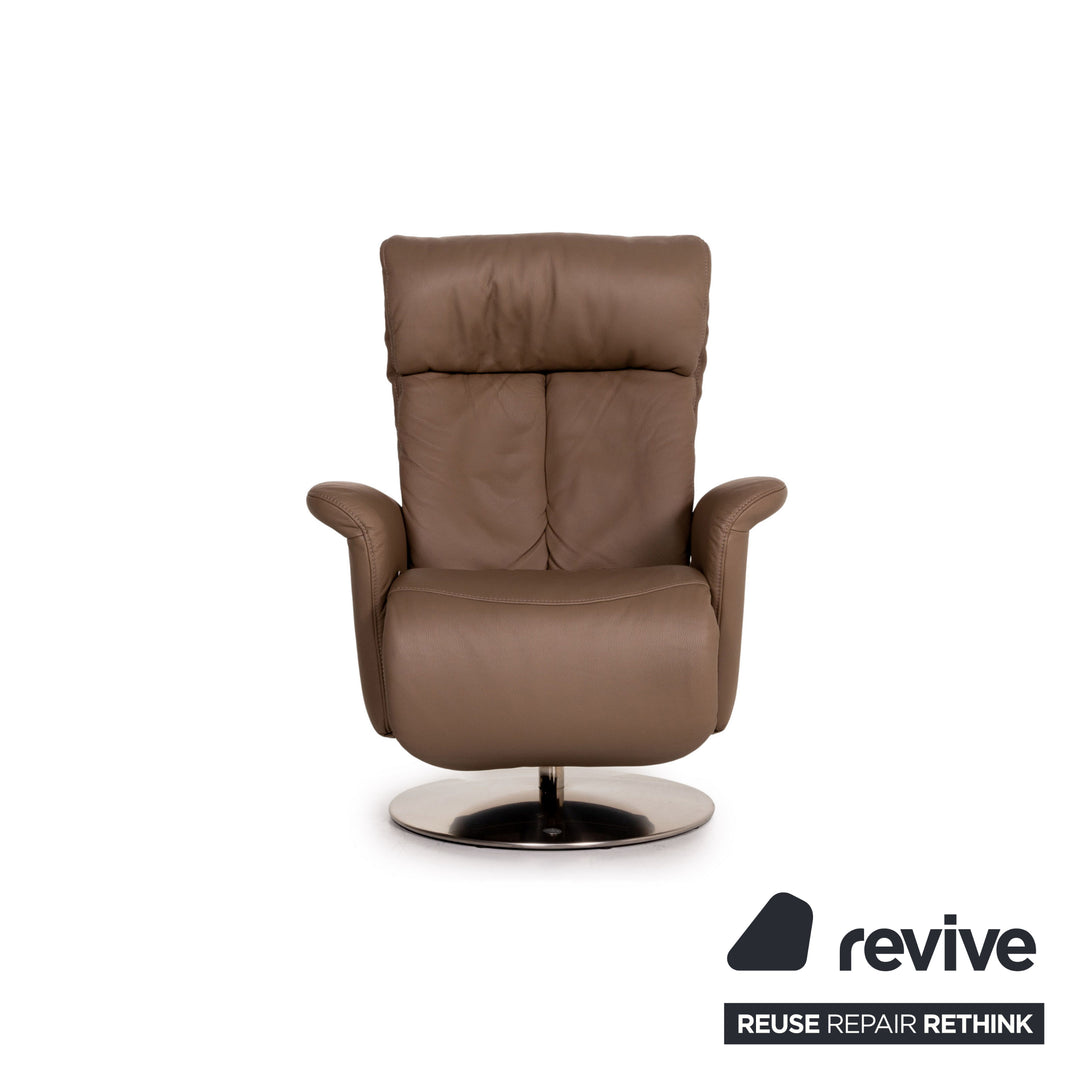 Himolla 7227 Leather Armchair Brown Relaxation Function Relaxation armchair