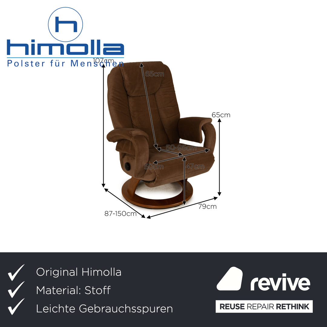 Himolla Cosyform Fabric Armchair Brown Function