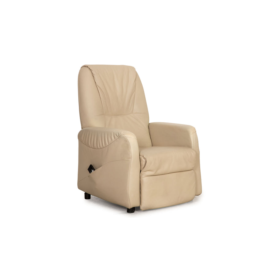 Himolla Cumulus leather armchair beige function stand-up electric function