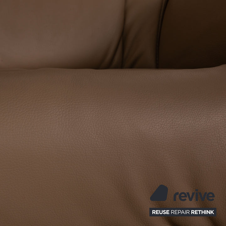 Himolla Cumulus leather armchair beige taupe electric function