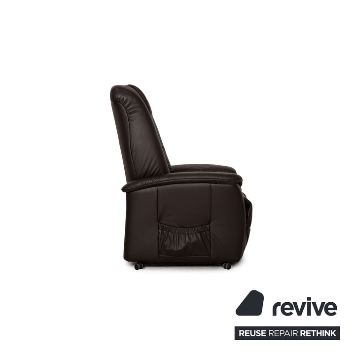 Himolla Cumulus leather armchair brown electr. Stand-up function