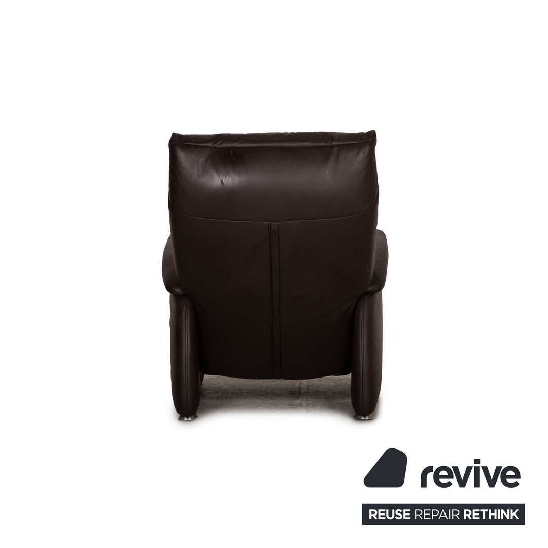 Himolla Cumuly Leather Armchair Brown Feature