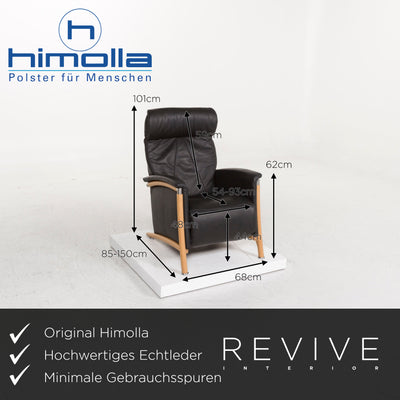 Himolla Cumuly Leder Sessel Garnitur Schwarz 2x Sessel #13122