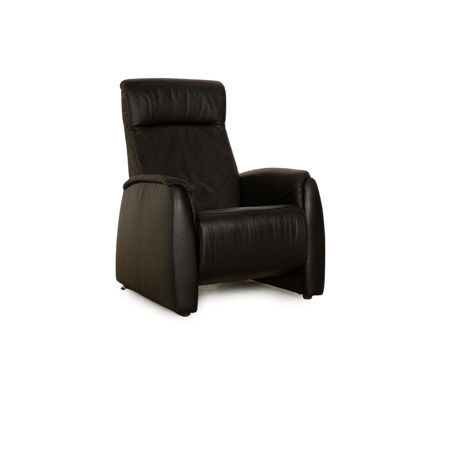 Himolla Cumuly Leather Armchair Black manual function