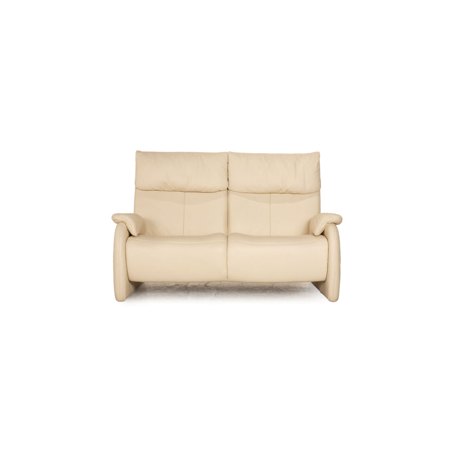 Himolla Cumuly Leder Zweisitzer Creme Sofa Couch Funktion
