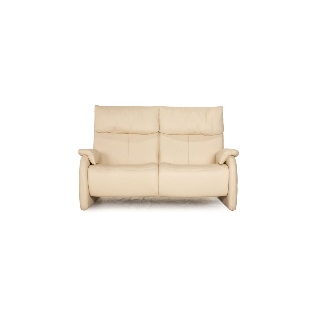 Himolla Cumuly Leather Loveseat Cream Sofa Couch Function
