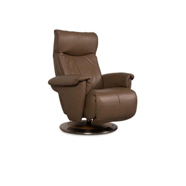 Himolla Easyswing Leather Armchair Brown Taupe Function