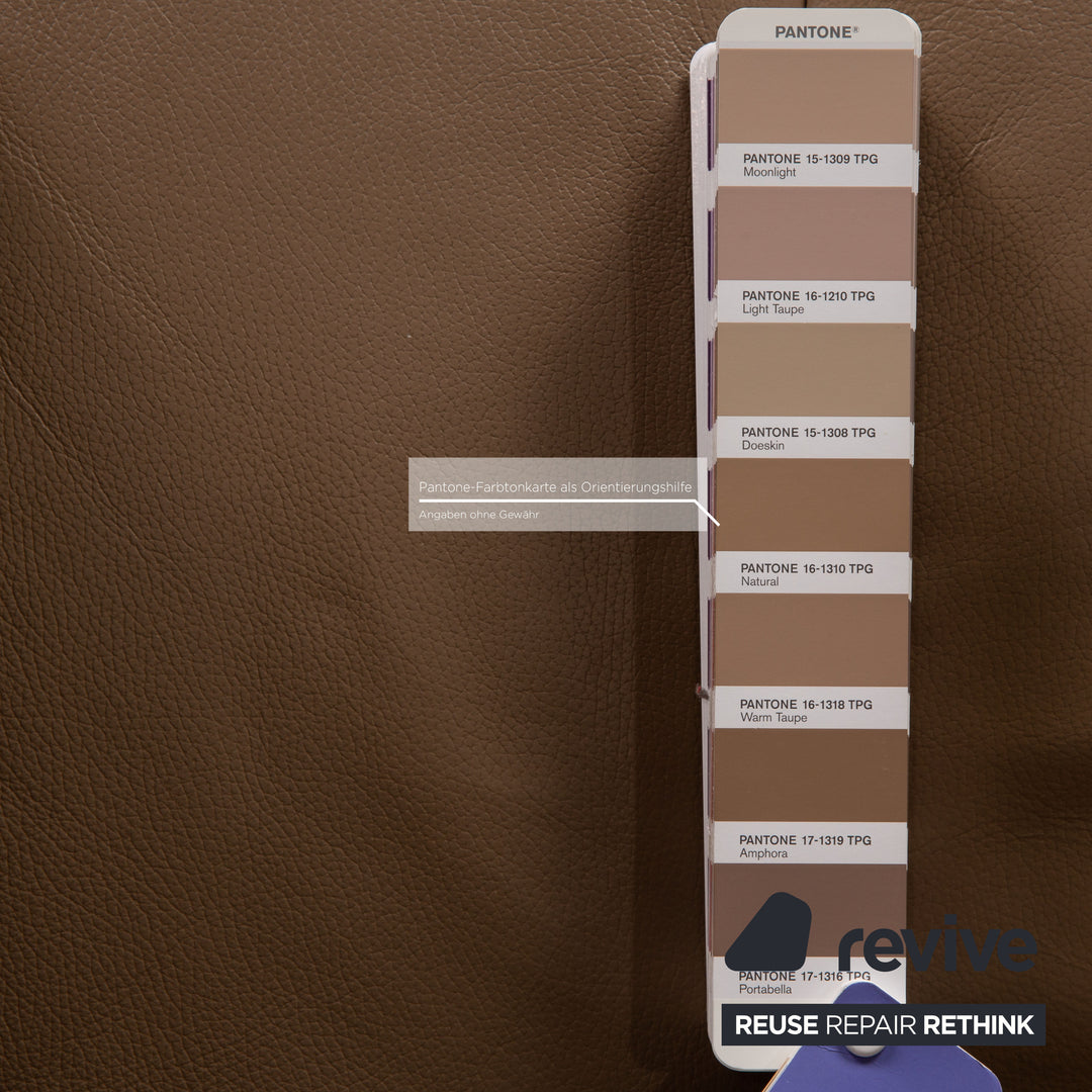 Himolla Easyswing Leather Armchair Brown Taupe Function