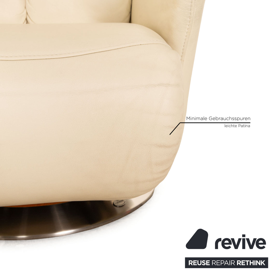 Himolla easyswing leather armchair cream function