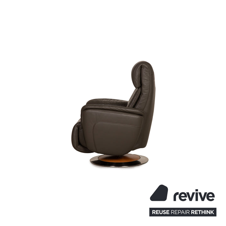 Himolla Ergoline leather armchair set gray function relaxation function