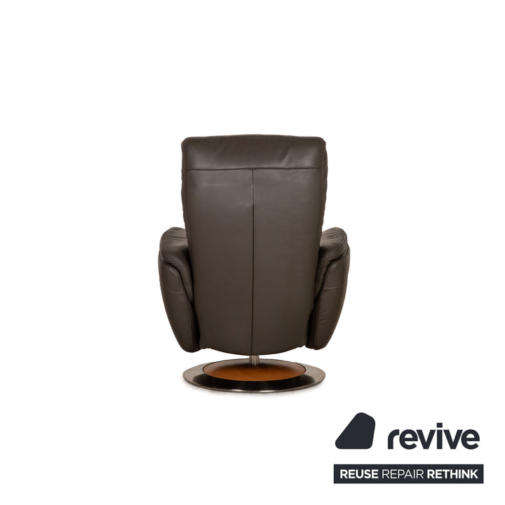 Himolla Ergoline leather armchair set gray function relaxation function