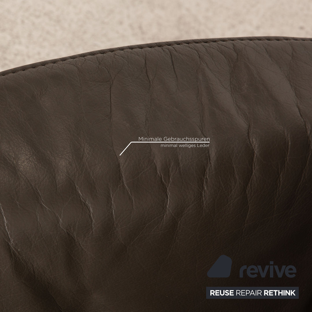 Himolla Ergoline leather armchair set gray function relaxation function