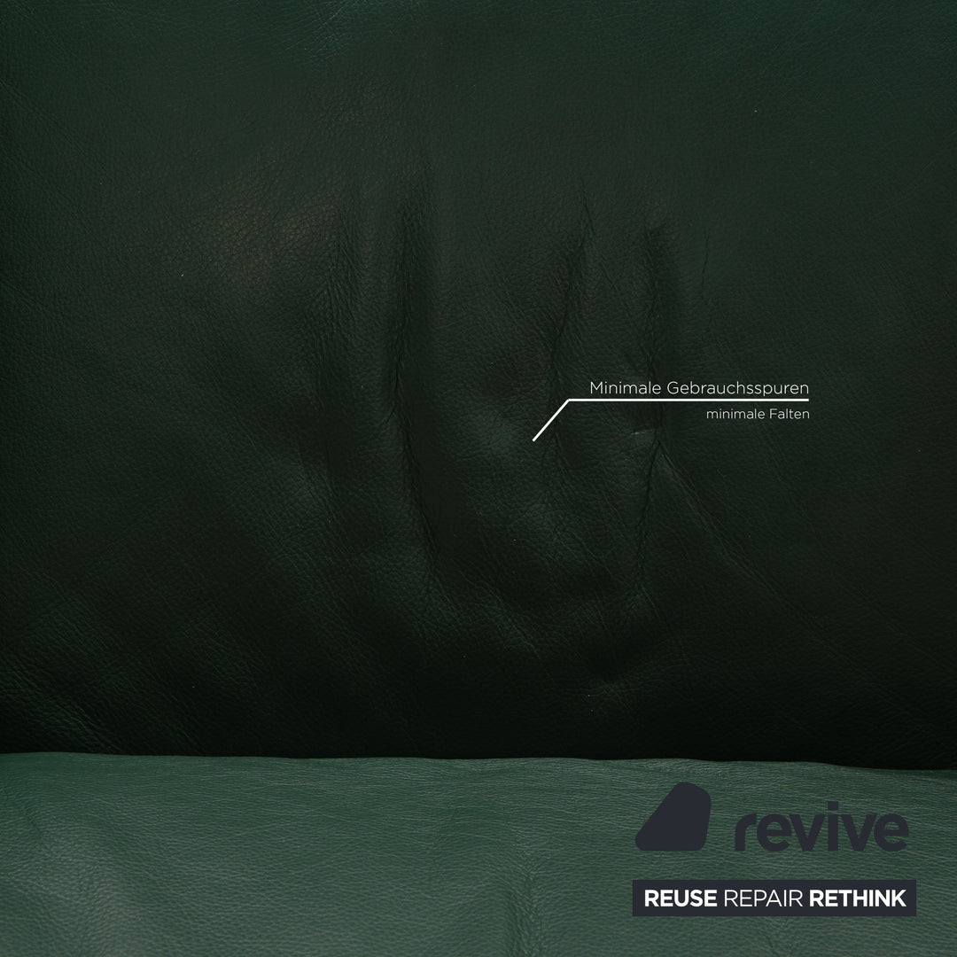 Himolla Hamm Leather Armchair Green Wallfree relax function