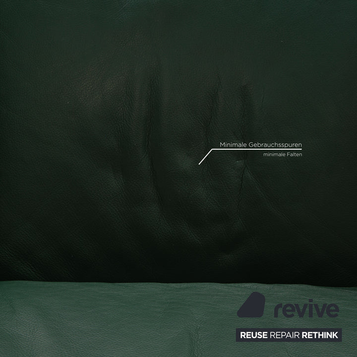 Himolla Hamm Leather Armchair Green Wallfree relax function