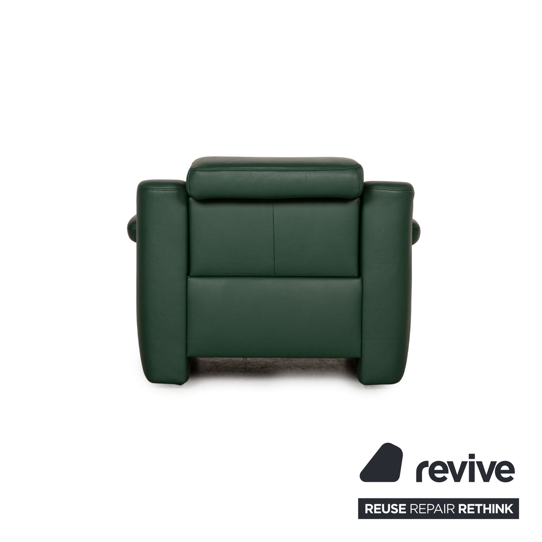 Himolla Hamm Leather Armchair Green Wallfree relax function