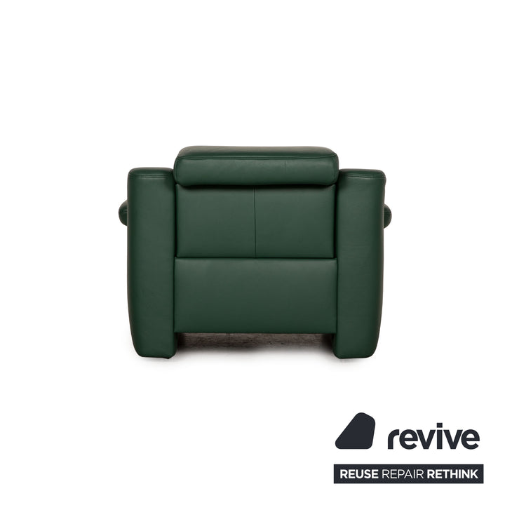 Himolla Hamm Leather Armchair Green Wallfree relax function