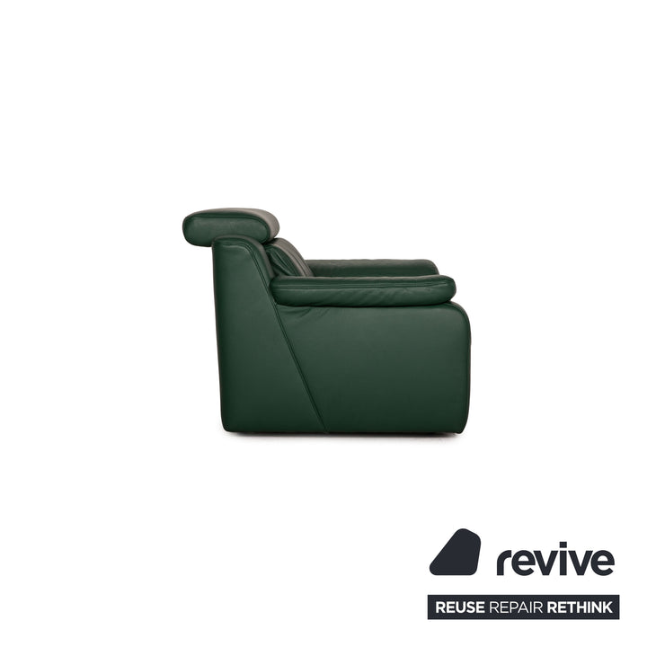 Himolla Hamm Leather Armchair Green Wallfree relax function