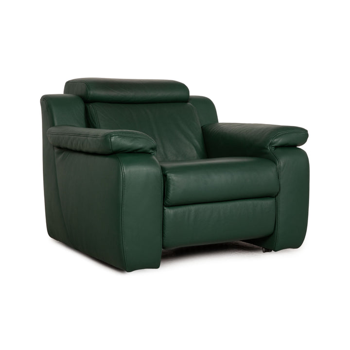 Himolla Hamm Leather Armchair Green Wallfree relax function
