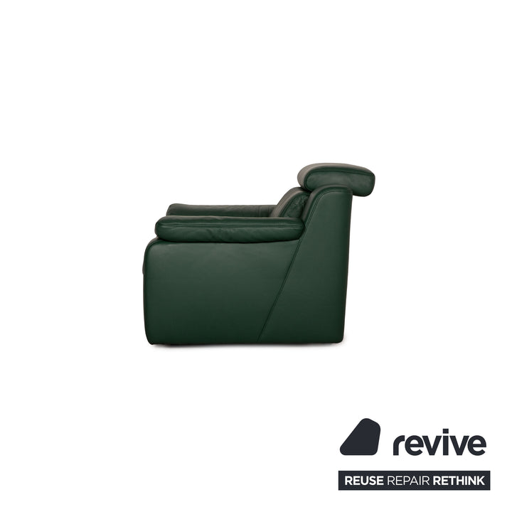 Himolla Hamm Leather Armchair Green Wallfree relax function