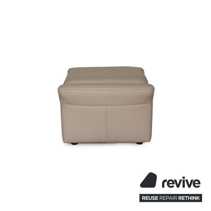 Himolla Leder Hocker Grau