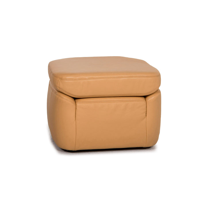 Himolla leather stool armchair beige feature #12654