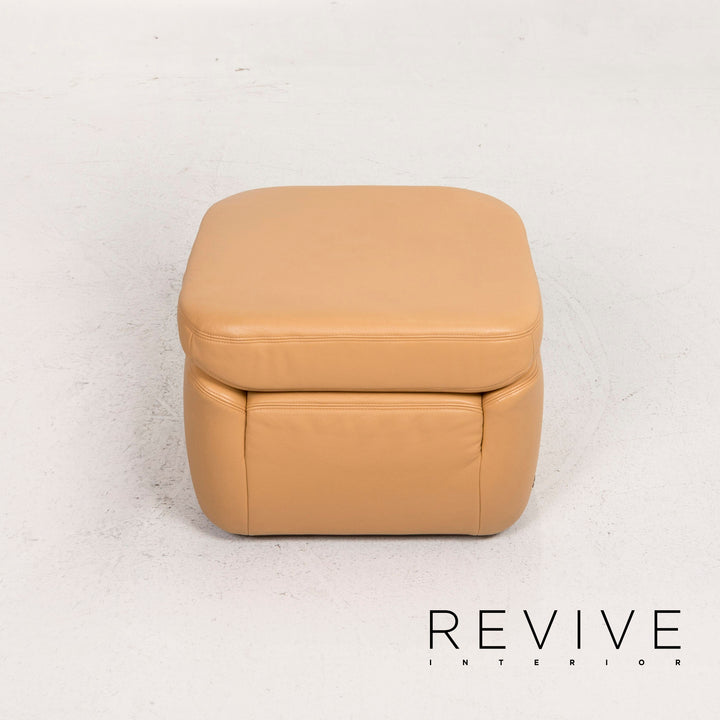 Himolla leather stool armchair beige feature #12654