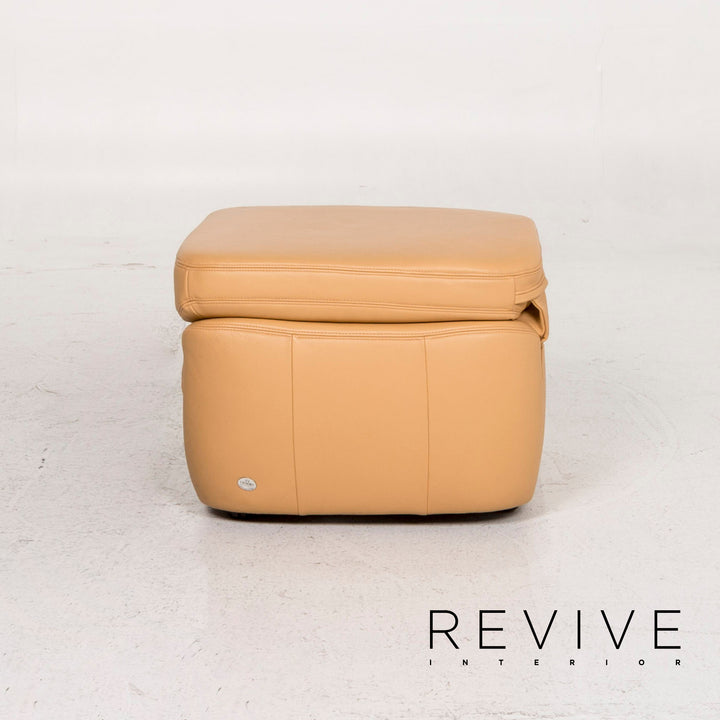 Himolla leather stool armchair beige feature #12654