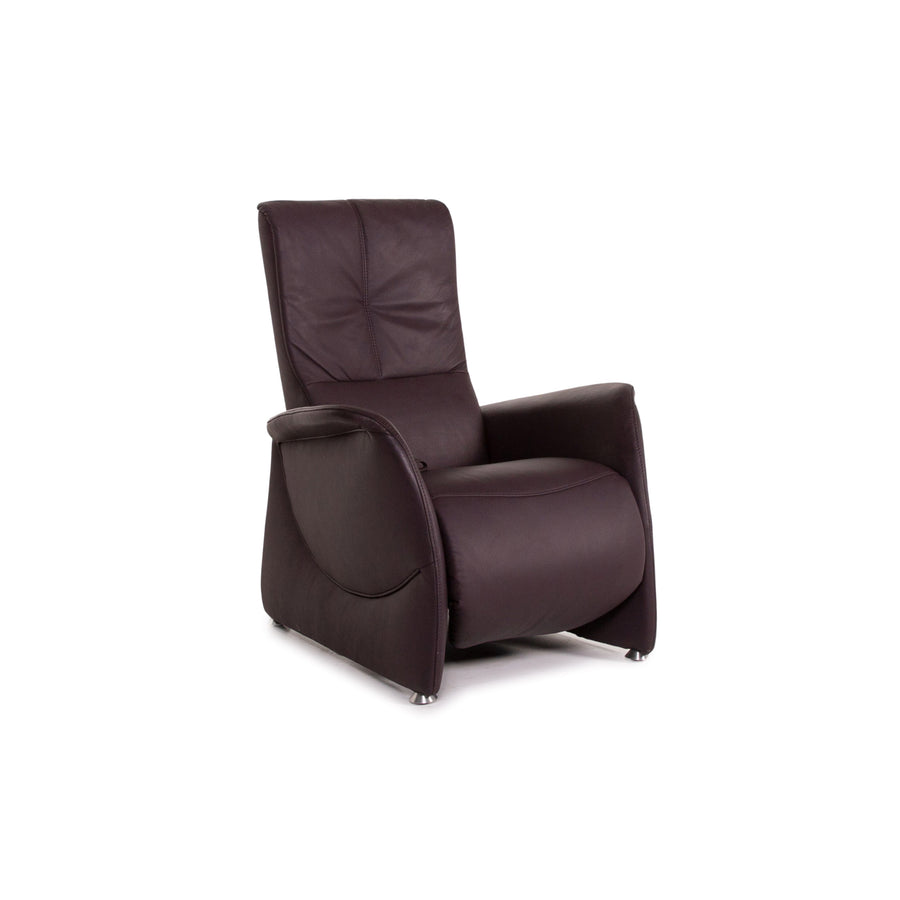 Himolla Leder Sessel Aubergine Violett Funktion Relaxfunktion Relaxsessel #13780