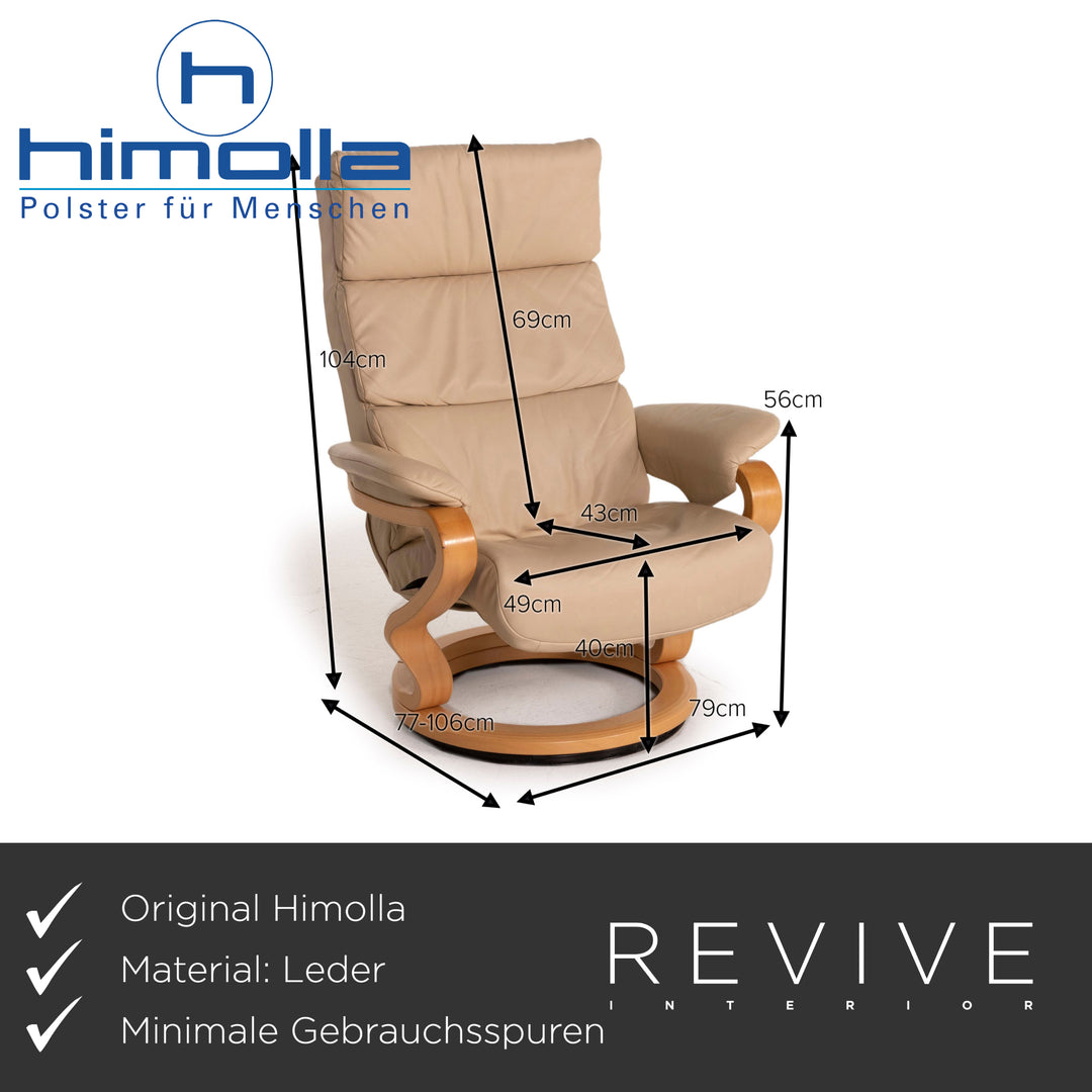 Himolla Leder Sessel Beige Funktion Relaxfunktion