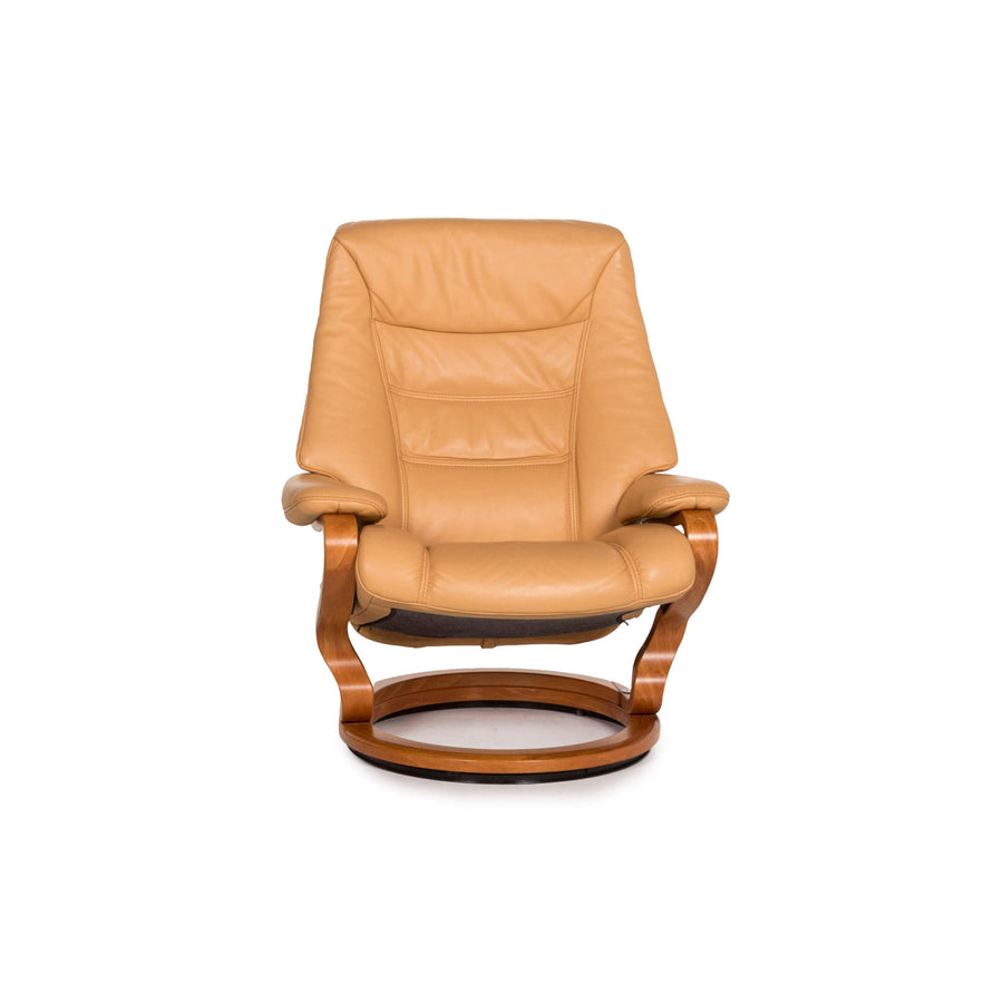 Himolla leather armchair beige recliner recliner #12759