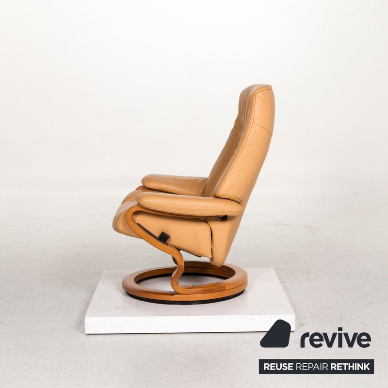 Himolla Leder Sessel Beige Relaxfunktion Relaxsessel 